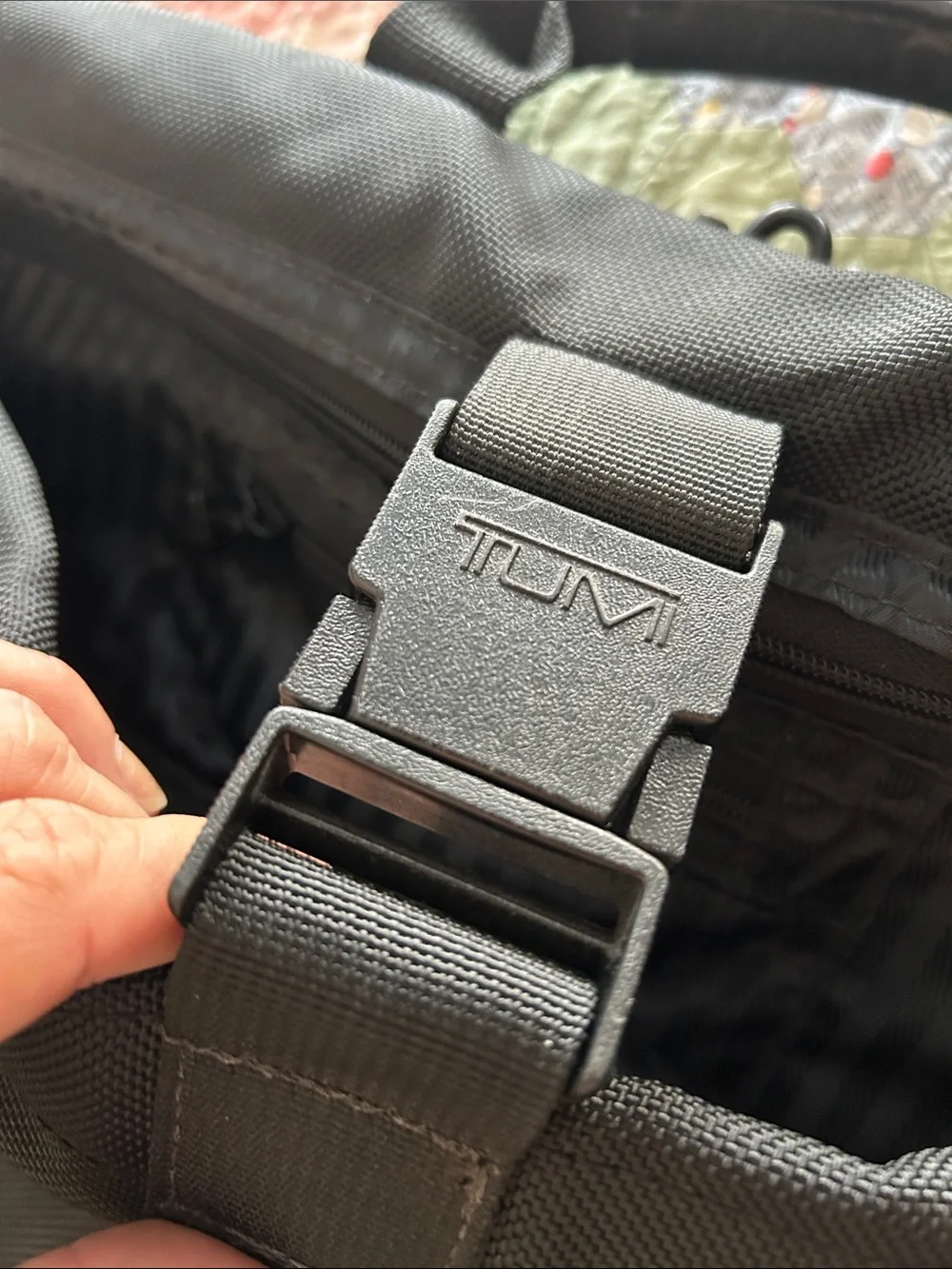 Tumi leather luggage